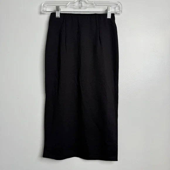 OOKIE & LALA Women's XS‎ Pull On Black Tweed Pencil Skirt NWT - Picture 4 of 5